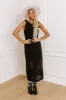 Paradise Path Crochet Maxi Dress in Black sold by Impressions