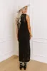 Paradise Path Crochet Maxi Dress in Black sold by Impressions