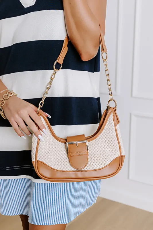 Stop The Show Woven Purse in Brown sold by Impressions