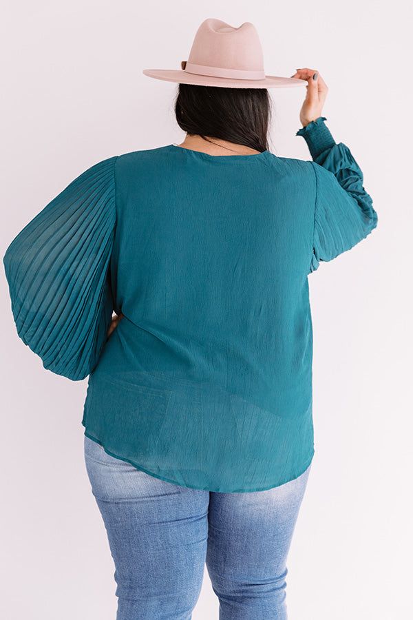 Sparks And Kisses Shift Top In Teal Curves sold by Impressions product image thumbnail 5