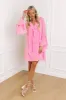 Sips and Sweets Ruffle Mini Dress sold by Impressions
