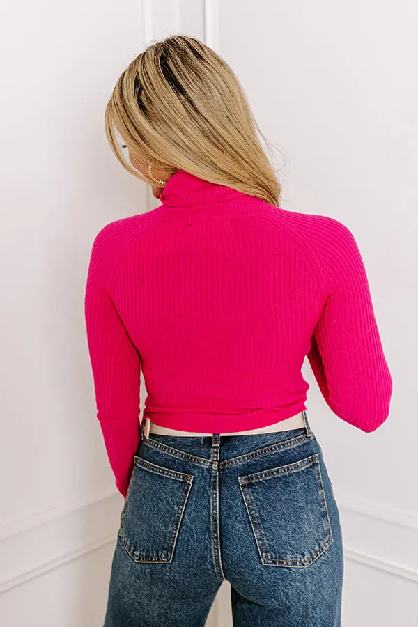 Passing Time Ribbed Top In Pink sold by Impressions product image thumbnail 4