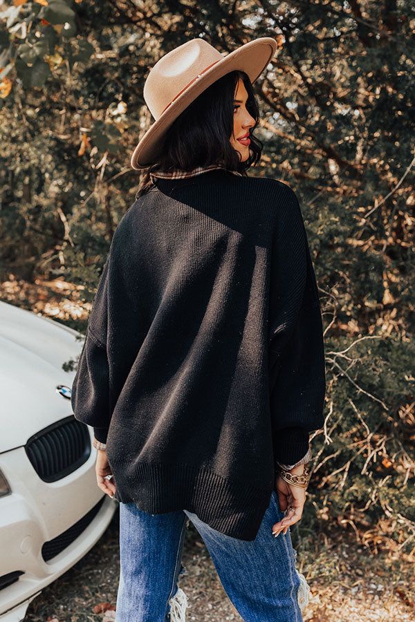 Full Of Warmth Tunic Sweater In Black sold by Impressions product image thumbnail 4