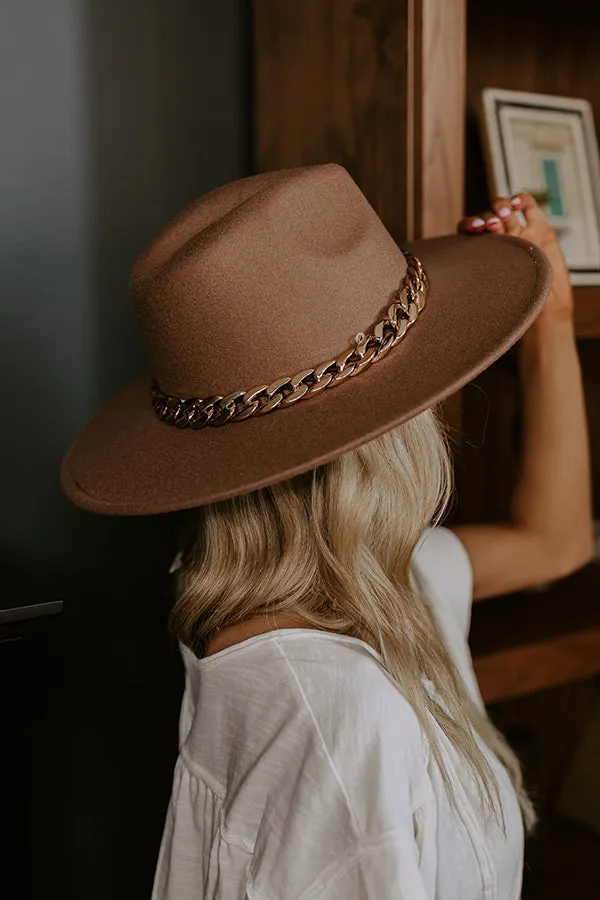 Love Of Lattes Felt Fedora In Mocha sold by Impressions