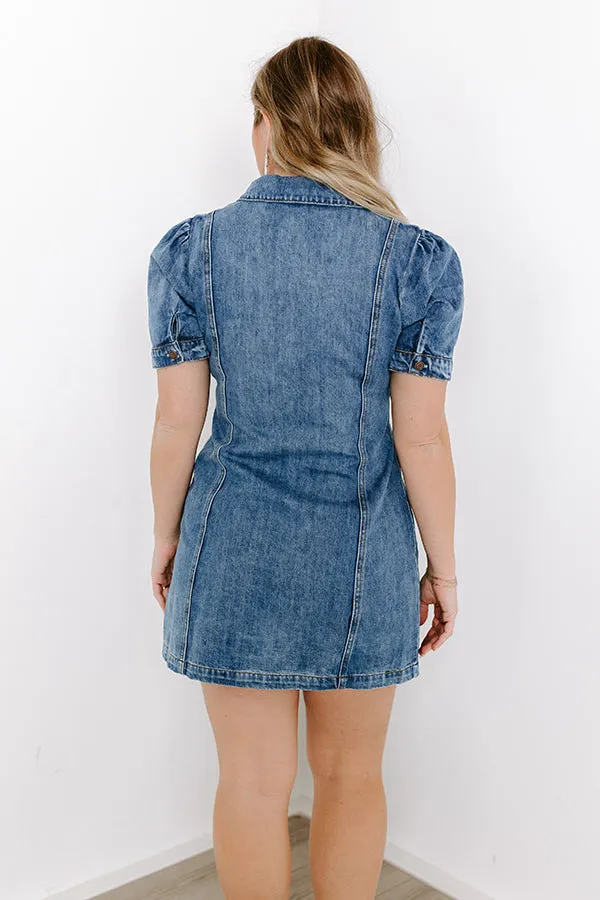 The Parleigh Denim Mini Dress sold by Impressions product image thumbnail 3