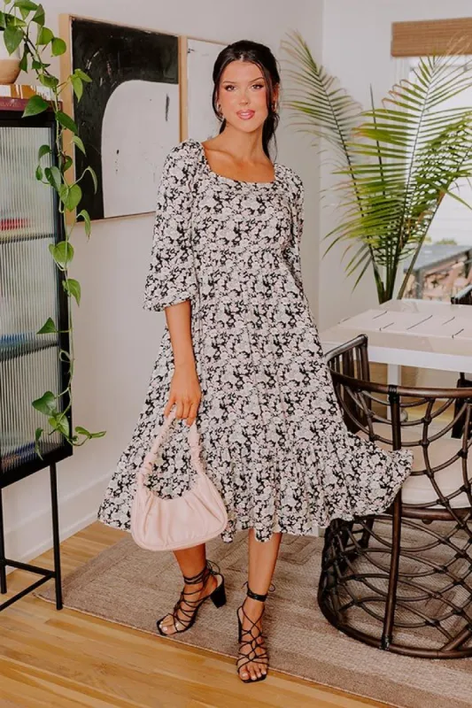Feel The Beat Floral Midi sold by Impressions