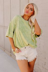 Seaside Glisten Mineral Wash Tee sold by Impressions