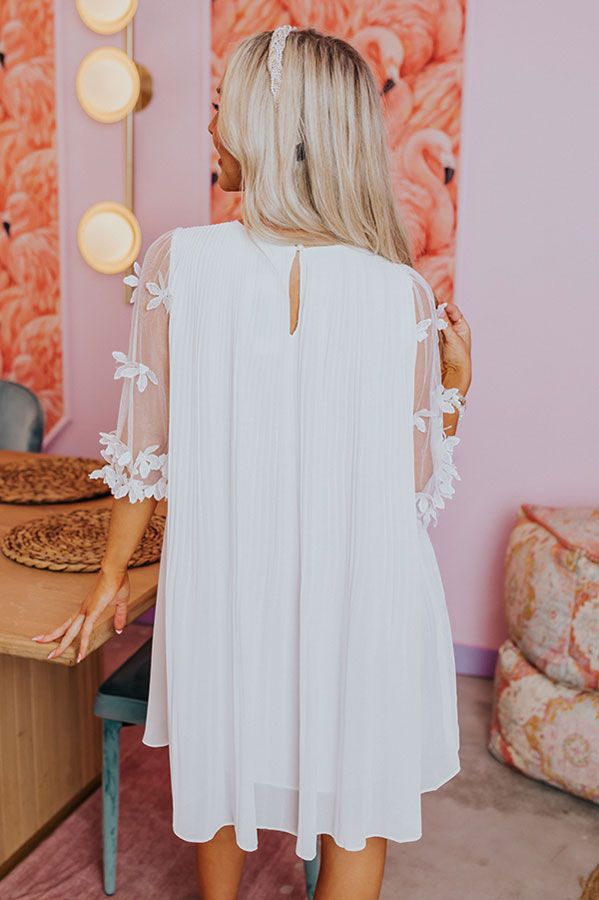 Magic Melody Pleated Dress In Ivory sold by Impressions product image thumbnail 4