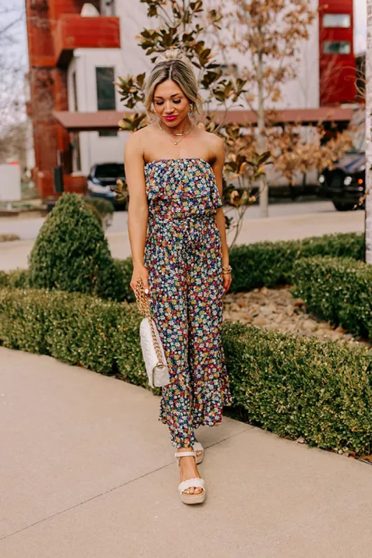 Resort Radiance Floral Jumpsuit sold by Impressions