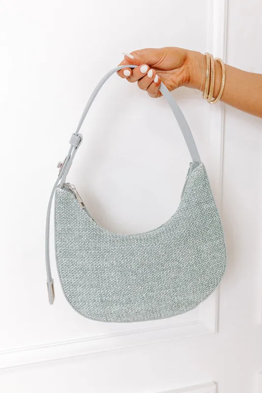 The Luna Spring Woven Purse in Airy Blue sold by Impressions