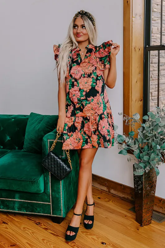 Keeping Interest Shift Dress in Rustic Rose sold by Impressions