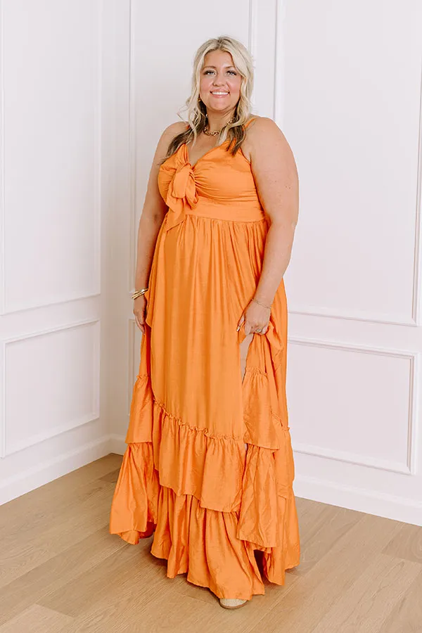 Coconut Grove Maxi Dress in Orange Curves sold by Impressions product image thumbnail 2