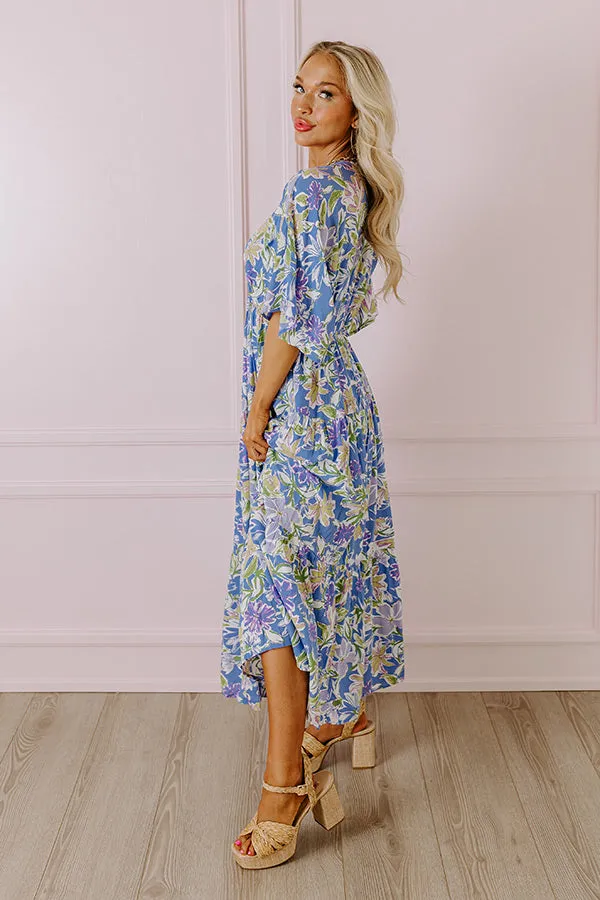 Blossom Breeze Floral Maxi In Periwinkle sold by Impressions product image thumbnail 2