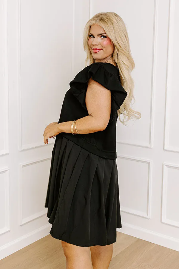 Country Club Meet Up Mini Dress in Black Curves sold by Impressions product image thumbnail 2