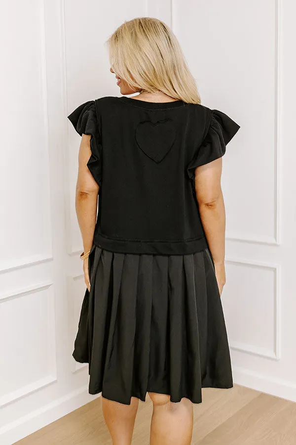 Country Club Meet Up Mini Dress in Black Curves sold by Impressions product image thumbnail 3