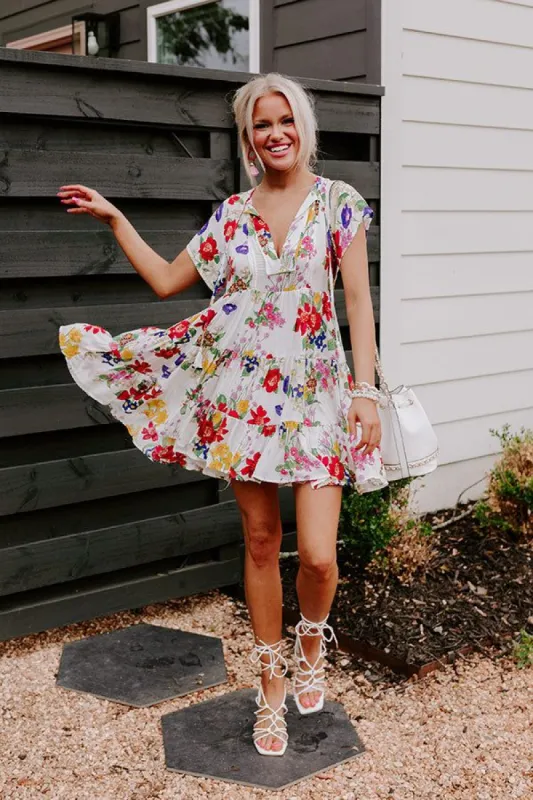 Movie Moment Floral Shift Dress sold by Impressions