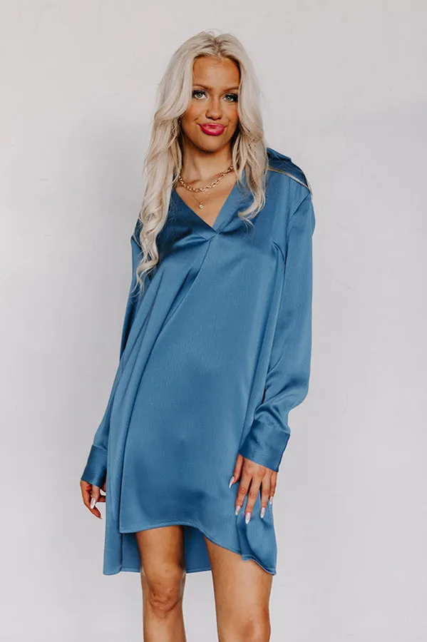 Love Crush Shift Dress in Ocean Blue sold by Impressions product image thumbnail 5