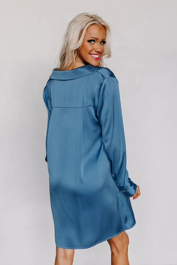 Love Crush Shift Dress in Ocean Blue sold by Impressions product image thumbnail 4