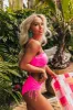 Shore About It Bikini Top in Pink sold by Impressions