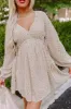 Romance In The Air Eyelet Mini Dress in Khaki sold by Impressions