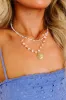 Oceanside Gala Layered Necklace in White sold by Impressions