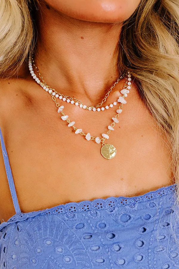 Oceanside Gala Layered Necklace in White sold by Impressions product image thumbnail 2