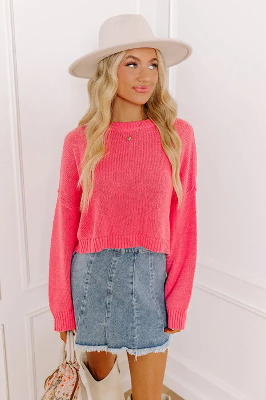 Coastal Breeze Knit Sweater in Pink sold by Impressions
