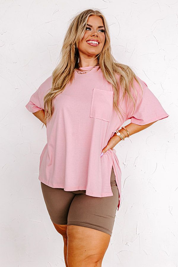 Chic And Sincere Shift Tee In Pink Curves sold by Impressions product image thumbnail 3