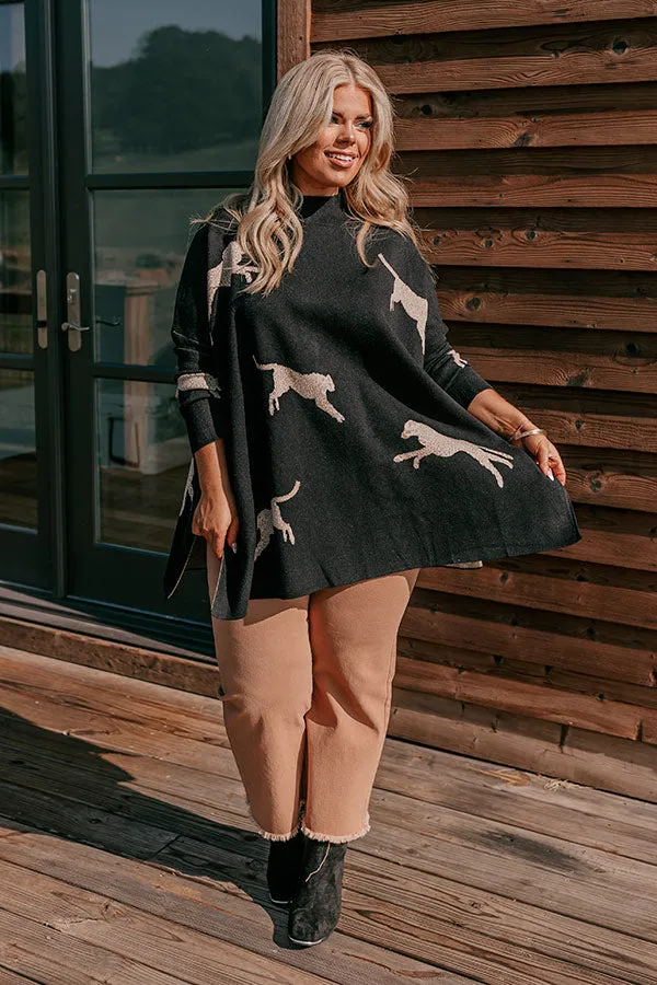 Cozy And Kind Cheetah Sweater In Black Curves sold by Impressions product image thumbnail 4