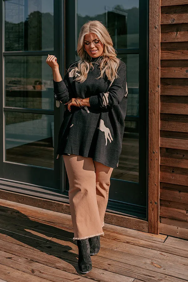 Cozy And Kind Cheetah Sweater In Black Curves sold by Impressions product image thumbnail 3