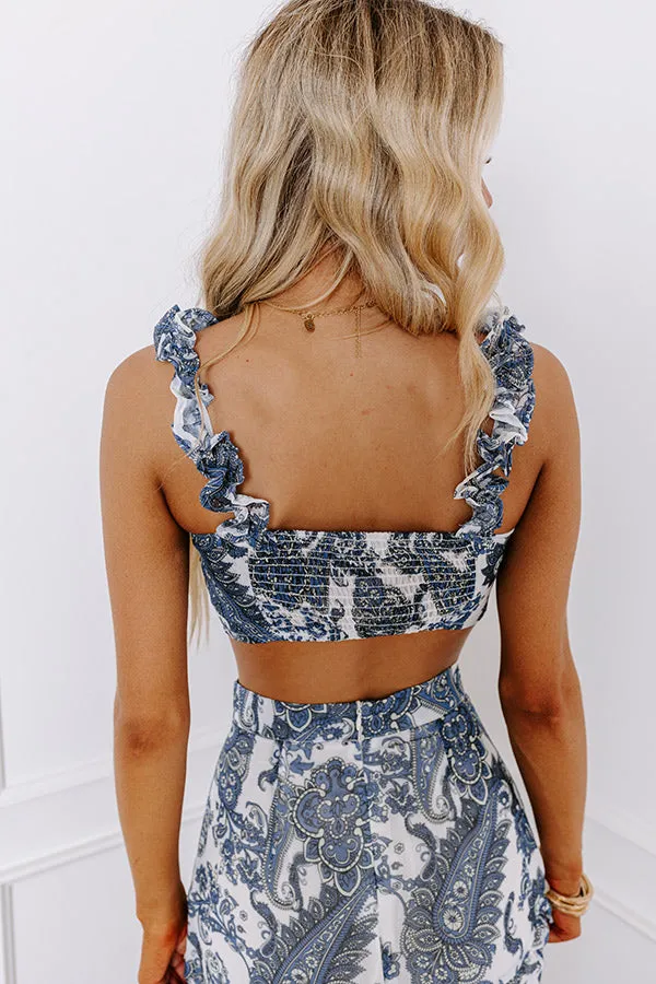 Sunchaser Chiffon Paisley Crop Top sold by Impressions product image thumbnail 4