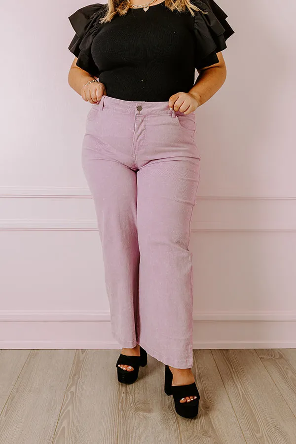 The Dex High Waist Straight Leg Jean In Lavender Curves sold by Impressions product image thumbnail 5