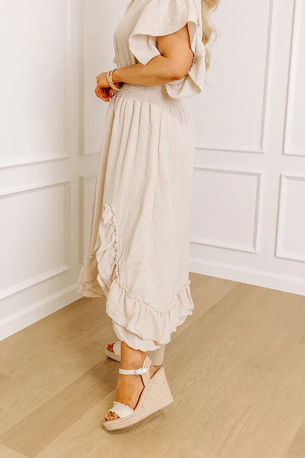 Happy Vacay High Waist Ruffle Skirt Curves sold by Impressions product image thumbnail 3