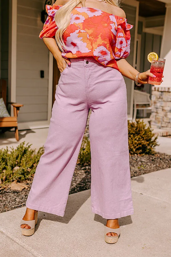 The Dex High Waist Straight Leg Jean In Lavender Curves sold by Impressions product image thumbnail 2