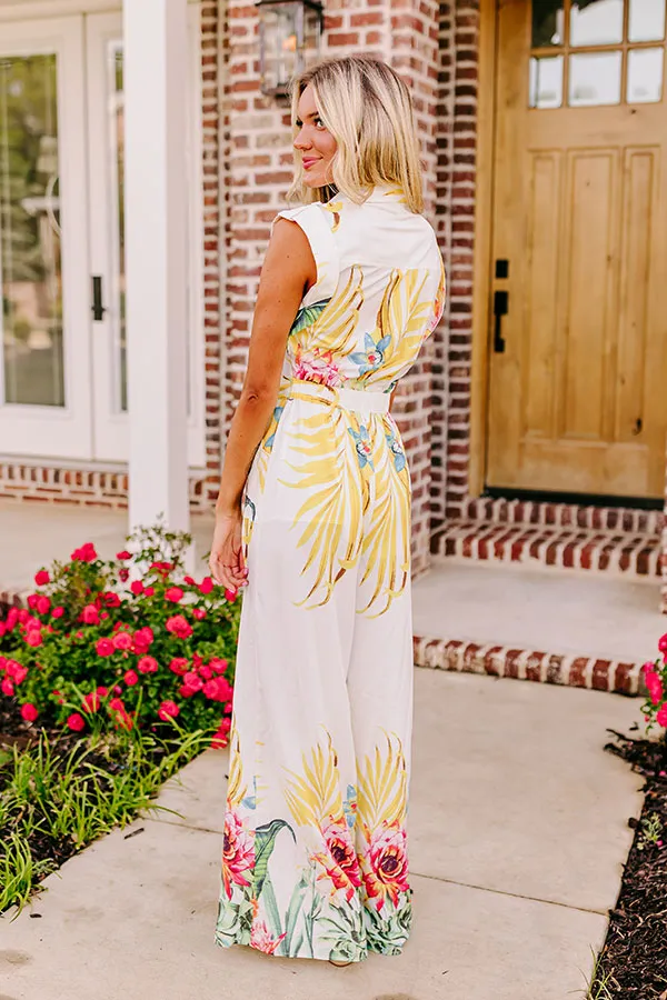 Tropical Tour Jumpsuit in White sold by Impressions product image thumbnail 5