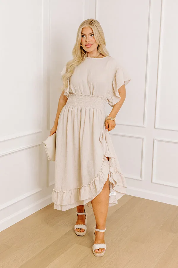 Happy Vacay High Waist Ruffle Skirt Curves sold by Impressions product image thumbnail 2