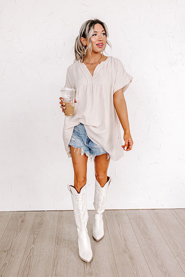 Beyond Lovely Shift Top In Birch sold by Impressions product image thumbnail 2