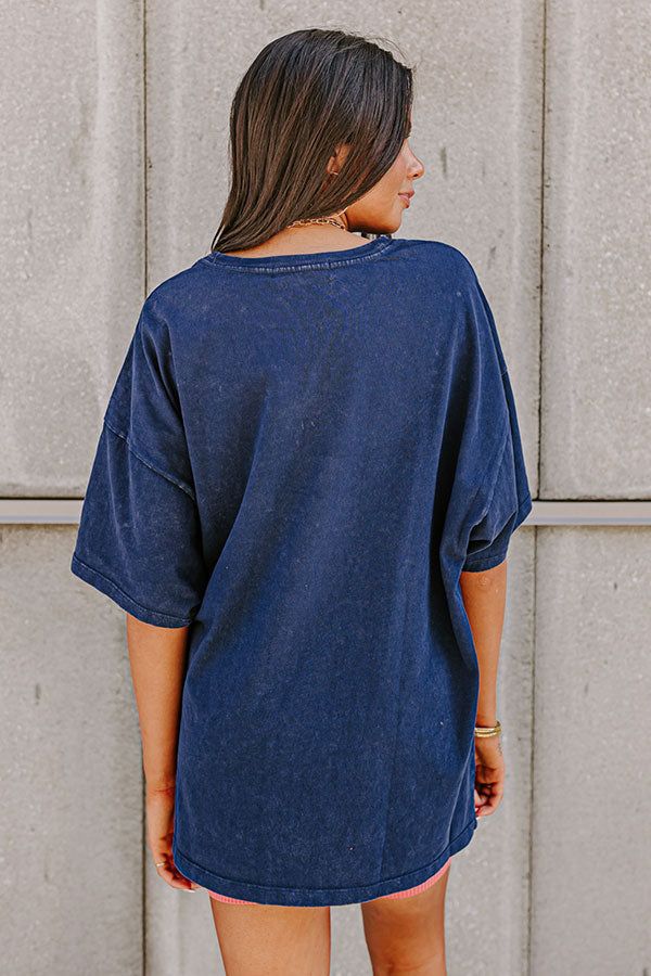 Learn As You Go Shift Tee in Navy sold by Impressions product image thumbnail 3