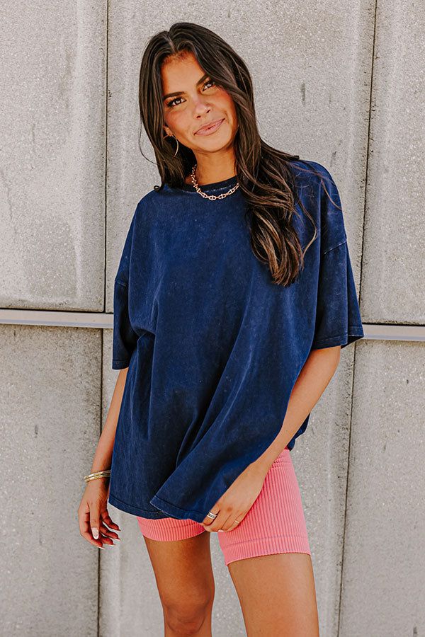 Learn As You Go Shift Tee in Navy sold by Impressions product image thumbnail 2