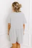 Comfy Chic Button Down Romper in Grey sold by Impressions