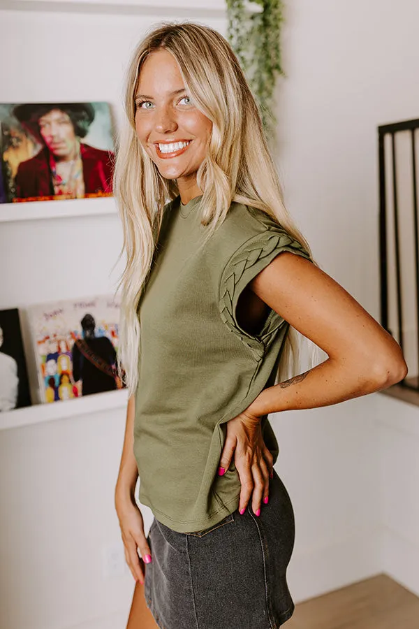 VIP Outing Shift Top in Olive sold by Impressions product image thumbnail 5