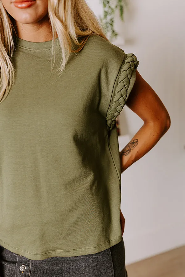 VIP Outing Shift Top in Olive sold by Impressions product image thumbnail 3