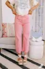 Risen Iris Midrise Wide Leg Jean in Pink sold by Impressions