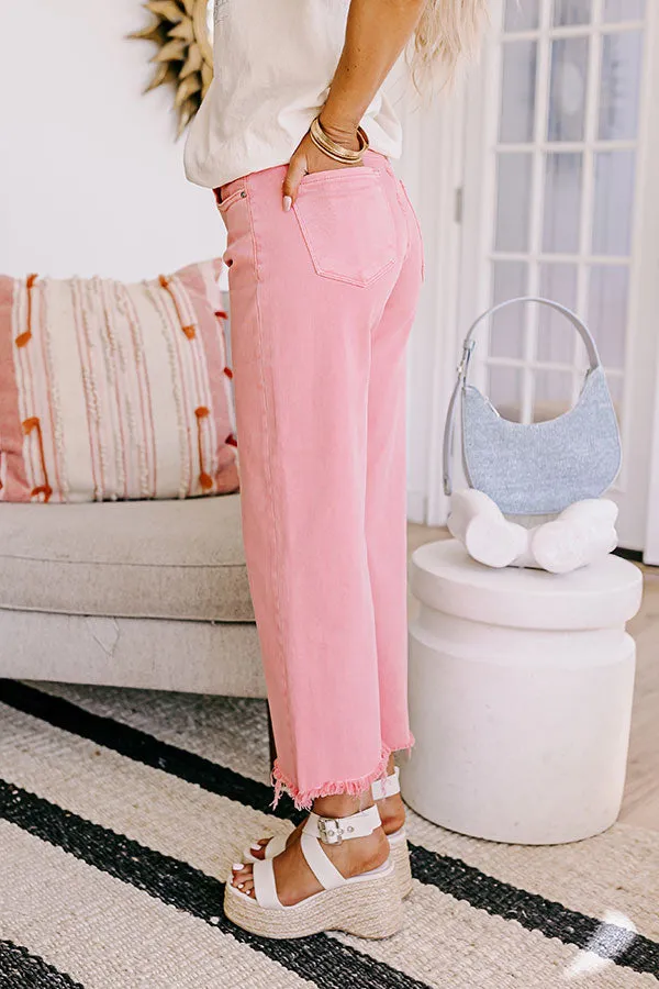 Risen Iris Midrise Wide Leg Jean in Pink sold by Impressions product image thumbnail 3