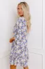 Coastal Cruise Floral Mini Dress in Lavender sold by Impressions