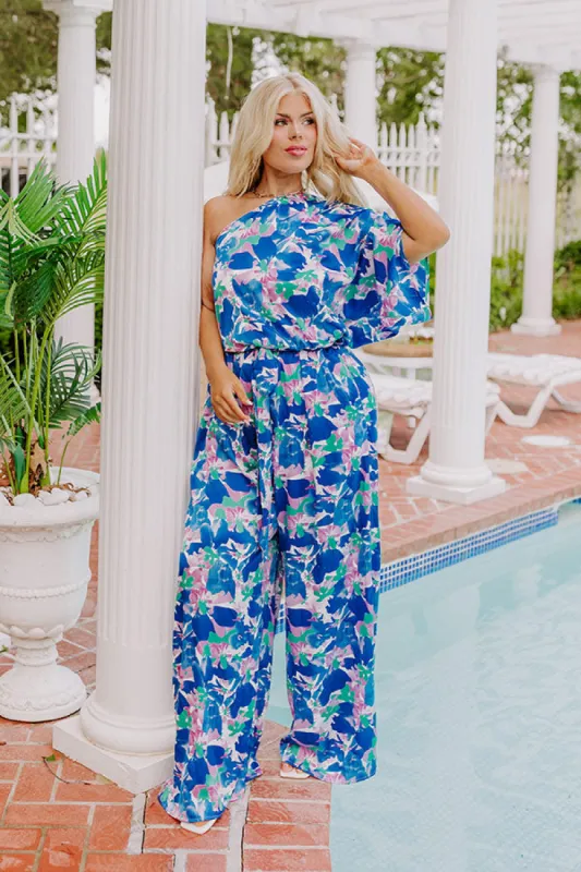 Oceanside Gala Satin Jumpsuit Curves sold by Impressions