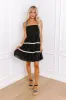 Boardwalk Bliss Smocked Mini Dress in Black sold by Impressions