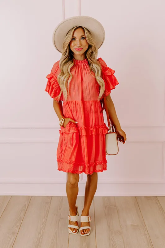 Sunny Stroll Ruffle Mini Dress sold by Impressions