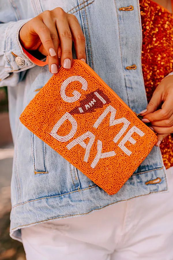Game Day Beaded Clutch In Orange sold by Impressions product image thumbnail 3