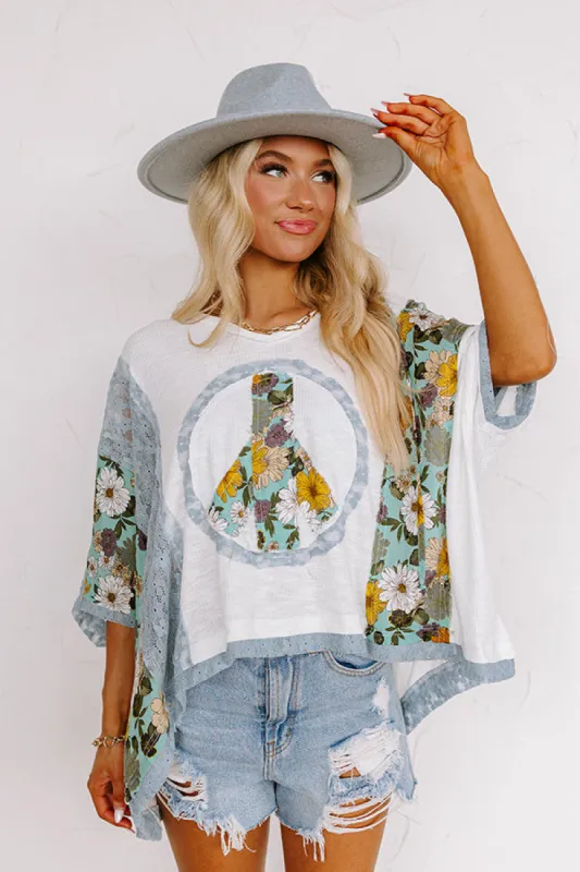 Peaceful Pause Lace Top in Ivory sold by Impressions